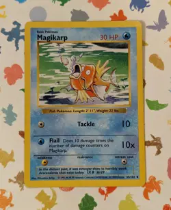 Pokemon TCG Magikarp 35/102 *Shadowless* Base Set English 1999 - Image 1