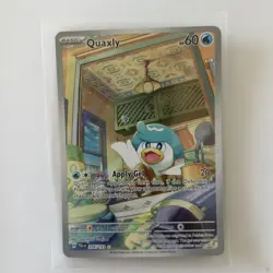 Pokemon Quaxly Illustration Rare Full Art Holo 206/193 SV02 Paldea Evolved - Image 1