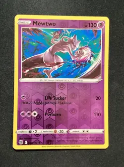 Pokemon TCG Mewtwo Brilliant Stars 056/172 Reverse Holo Rare - Image 1