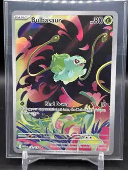 Pokemon: Bulbasaur Illustration Rare IR Holo Full Art Mega 133/132 (Near Mint) - Image 1