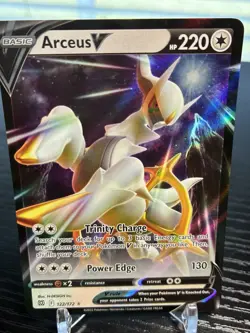 Pokemon TCG Arceus v 122/172 SWSH Brilliant Stars Ultra Rare - Image 1