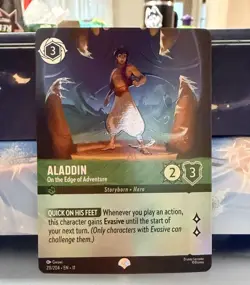 Disney Lorcana Winterspell (Epic) Aladdin On The Edge Of Adventure 211/204 NM - Image 1