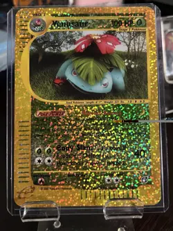 2002 Pokemon VENUSAUR Expedition REVERSE HOLO Foil BOX TOPPER Card 4/12 WOTC - Image 1