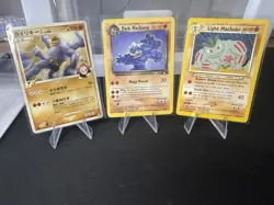 Pokemon Card Lot Dark Machamp Team Rocket + Light Machoke + Japanese SP Machamp - Image 1