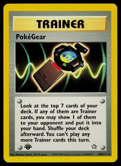 Pokemon Card - PokeGear Neo Genesis 88/111 Rare 1st Edition - Image 1