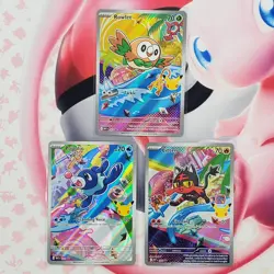 Rowlett 043 + Litten 044 + Popplio 045 - First Partner Pokemon Cards - #L54 - Image 1