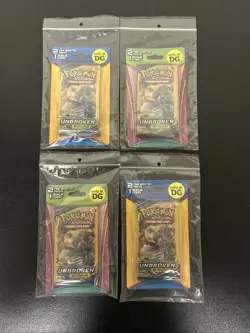 Pokemon TCG: Unbroken Bonds/Cosmic 3 Card Mini Booster Set New Factory Sealed - Image 1