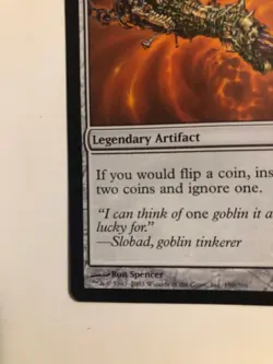 KRARK'S THUMB - Mirrodin #190, Rare Artifact, flip two coins and ignore one !! - Image 4