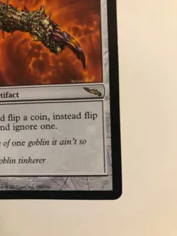 KRARK'S THUMB - Mirrodin #190, Rare Artifact, flip two coins and ignore one !! - Image 5