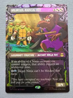 Splinter, Radical Rat (Showcase) FOIL - Teenage Mutant Ninja Turtles MTG #251 NM - Image 1