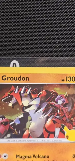 Pokemon TCG Groudon Celebrations 017/025 Holo Holo Rare - Miscut Error - Image 3