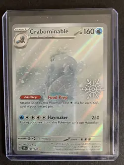 Crabominable 149/142 - Pokemon Holiday Calendar 2025 Festive Stamp Promo Card - Image 1