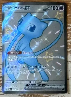 2024 Pokemon Paldean Fates Mew EX 216/091 - Image 1