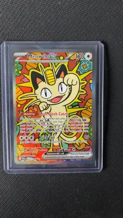 Pokemon Chase Card Meowth ex 121/088 ENGLISH Perfect Order SIR - Image 1