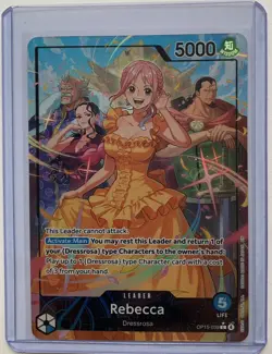 NM Rebecca (Alt Art) OP15-039 Adventure on KAMI's Island- ONE PIECE Card ENGLISH - Image 1
