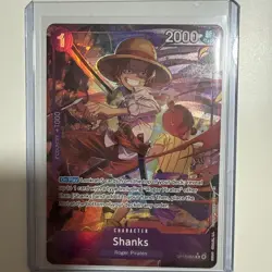 One Piece Carrying On His Will Shanks OP13-065 Alternate Art Rare NM - Image 1