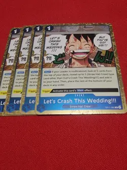 Let's Crash This Playset - OP11-060 x4 - A Fist of Divine Speed - One Piece TCG - Image 1