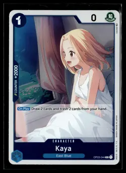 One Piece TCG Pillars of Strength #OP03-044 Kaya - Image 1