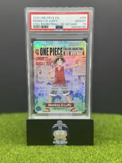 2026 One Piece Monkey D Luffy College Basketball US Voyage PSA 10 #EN P-055 - Image 1