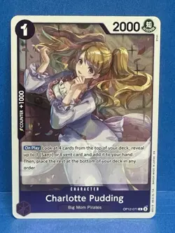 One Piece OP12-071 Charlotte Pudding Rare English - Image 1