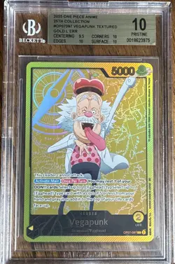 One Piece EB02 Anime 25th Anniversary OP07-097 Gold leader Vegapunk Error - Image 1