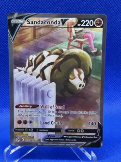 Sandaconda V - Alt Art - Fusion Strike 252/264 Pokemon Card LP - Image 1