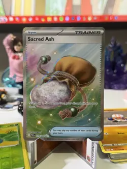 Sacred Ash 115/088 Full Art Ultra Rare Holo Pokemon TCG Card Perfect Order NM - Image 1