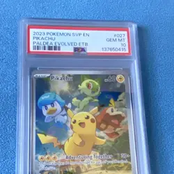 Pokemon Pikachu 027 Sv: Scarlet & Violet Promo Cards PSA 10 Promo Holo - Image 2