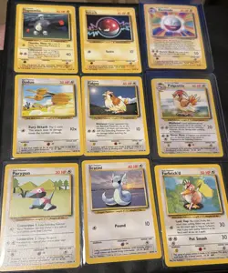 9 Vintage Base set /102 Pokemon Cards Lot/Bundle Basic/Rare Electrode Dratrini + - Image 1