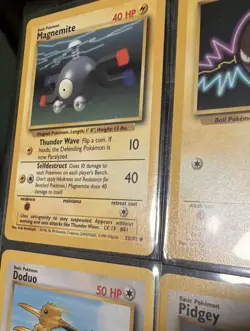 9 Vintage Base set /102 Pokemon Cards Lot/Bundle Basic/Rare Electrode Dratrini + - Image 2