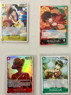 Monkey.D.Luffy 16 Card Mixed Lot - One Piece TCG Near-Mint Promos Foils & More - Image 3