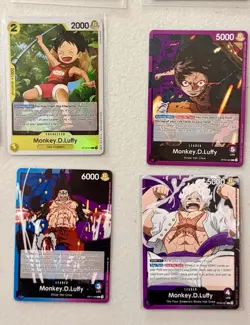 Monkey.D.Luffy 16 Card Mixed Lot - One Piece TCG Near-Mint Promos Foils & More - Image 4