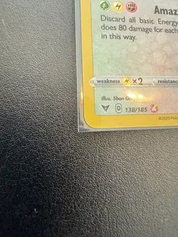 Rayquaza AMAZING RARE card 138/185 Sword & Shield Vivid Voltage 2020 Pokemon TCG - Image 4