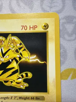 Electabuzz 20/102 Shadowless Base Set Pokemon Card 1999 Lightly Played + - Image 3