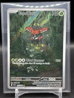 Pokemon TCG Tapu Bulu Holo Illustration Rare Card 065/064 - Image 1