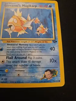 Pokemon TCG Giovanni's Magikarp Gym Challenge Card 73/132 Unlimited LP Vintage - Image 5