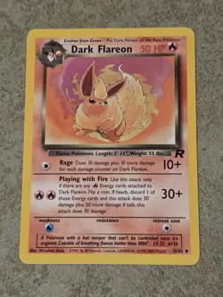 [ LP+ ] Dark Flareon 35/82 Unlimited Team Rocket Pokemon Card - Image 1