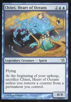 Chisei, Heart of Oceans -Foil Medium Play MTG Betrayers of Kamigawa - Image 1