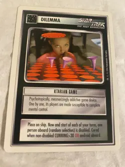 Star Trek CCG 1E WB94 Alpha KTARIAN GAME Rare Card NEVER PLAYED - Image 1