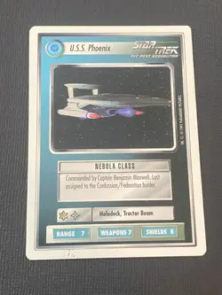 Star Trek CCG 1E WB95 Set USS PHOENIX Rare Card NEVER PLAYED - Image 1
