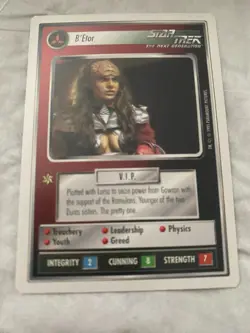 Star Trek CCG 1E WB95 B'ETOR Rare Card NEVER PLAYED - Image 1