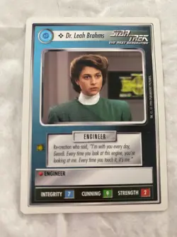 Star Trek CCG 1E WB94 Dr. LEAH BRAHMS Rare Card NEVER PLAYED - Image 1