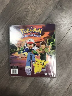 Vintage Pokemon 3 Ring Binder 1999 Nintendo Gotta Catch ‘Em All W 45 Card Pages - Image 2