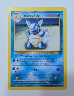 Wartortle 63/130 Pokemon Card Base Set 2 Uncommon NM - Image 1