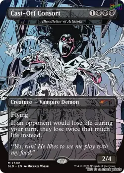 EN - Foil - Cast-Off Consort - Bloodletter of Aclazotz - 2502 - SLD - NM - Image 1