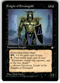 Knight of Stromgald Ice Age Regular MTG - Image 1