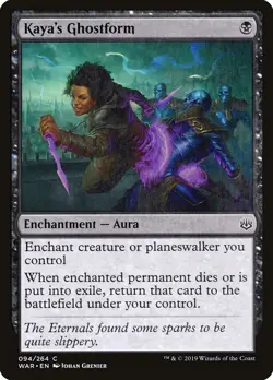 Kaya's Ghostform: MtG Magic the Gathering War of the Spark Common - Image 1