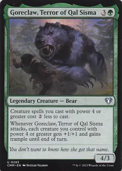 Goreclaw, Terror of Qal Sisma 186 R Normal M19 NM - Image 1