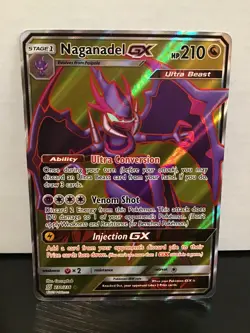 Naganadel GX Full Art 230/236 Pokemon Unified Minds Holo Ultra Rare - Image 1