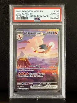 2023 Pokemon MEW EN Special Illustration Rare #199 Charizard ex PSA 10 GEM MINT - Image 1
